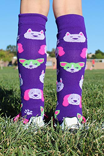 MadSportsStuff Neon Puppy Dogs Over The Calf Athletic Socks4