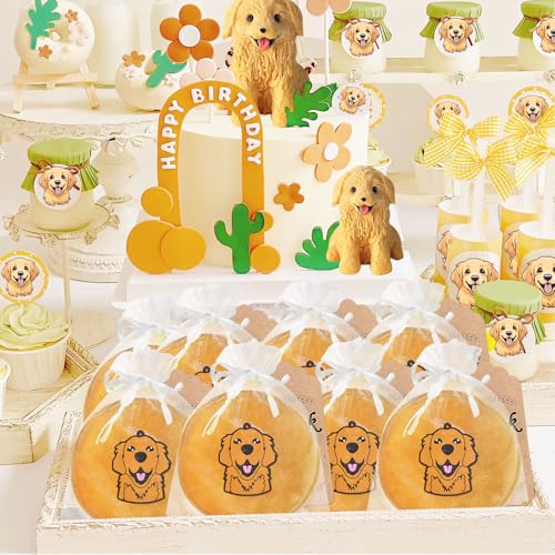 12 Pack Golden Retriever Coin Purse with Zipper Keychain,Wallet Bag Party Favors for Birthday Party Decoration, Animal Themed Baby Shower, School Carnival Rewards, Travel, Classroom Prize4