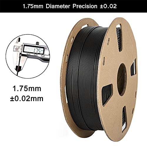 High-Strength and Toughness PLA Filament 1.75mm, TINMORRY Stärkeres PLA Filament für FDM 3D Drucker, 1KG 1 Spule, Schwarz - Image 5