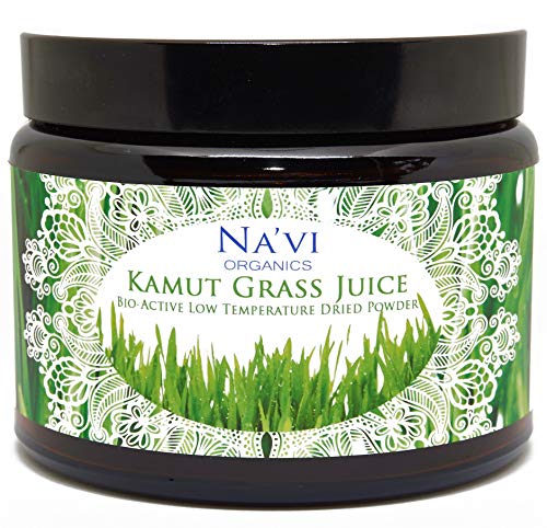 Na'vi Organics Organic Raw Kamut (Wheat) Grass JUICE Powder - Premium Grade & Organic Certified (250 grams)