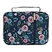 INSPRING Bible Cover Case for Women with Zip Pocket and Inner Organizing Pockets Fits Standard Size Bible 9.8x6.5x2.4in Floral Fabric, Gift for Mother