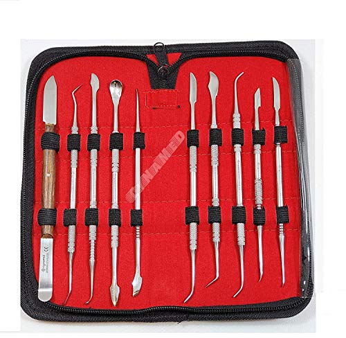 German Stainless Dental Lab Equipment Dental Kit Wax Carving Tool Set