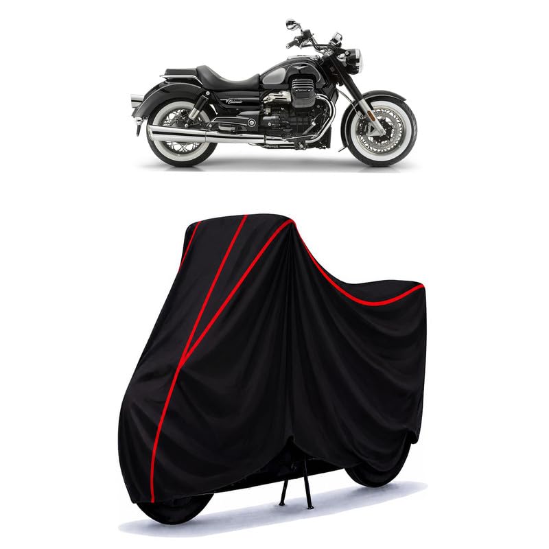 Image of Eldorado Water Resistant Bike Cover for All Motorcycles & Scooters | Heavy Duty Premium Taffeta Fabric | UV Protection, Dustproof, Scratchproof | All Weather Two Wheeler Body Cover with Elastic Bottom