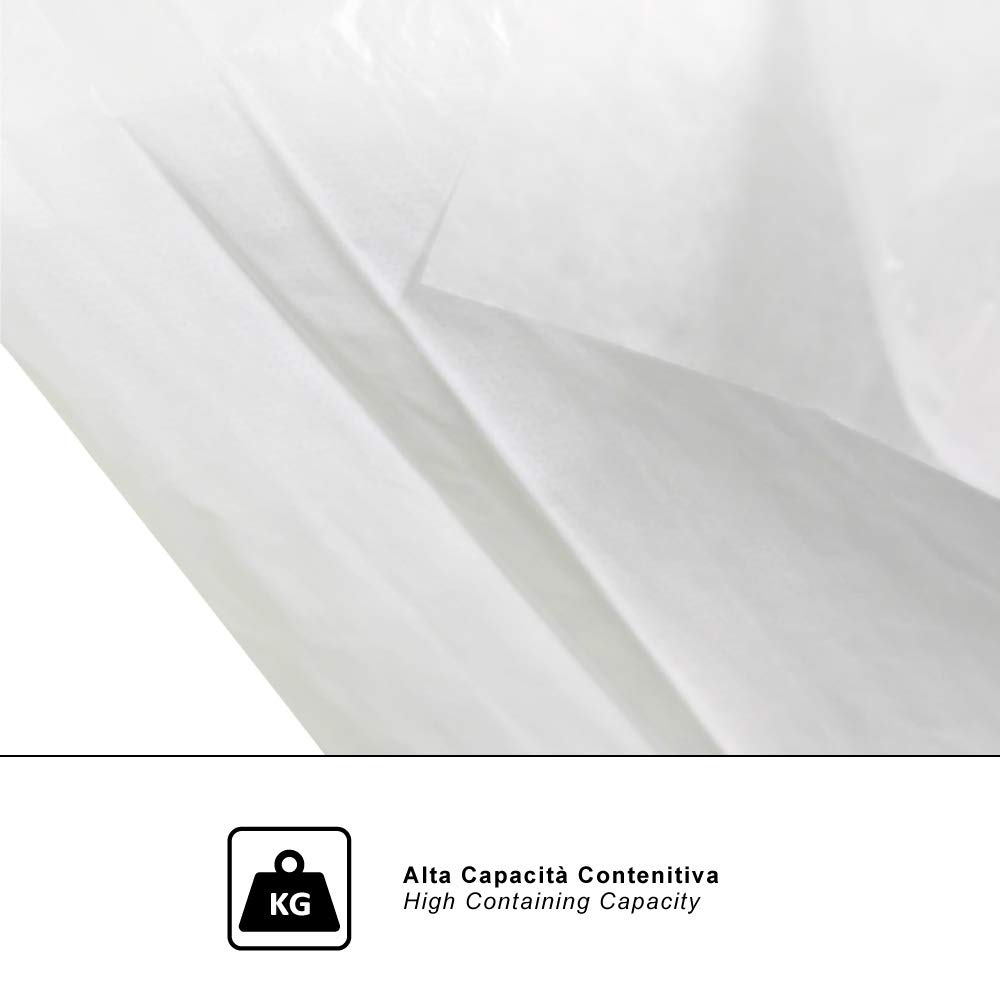 120 Toalla desechable para terapia de barro hecha de polietileno, resistente, cm 180x210, hecha en Italia