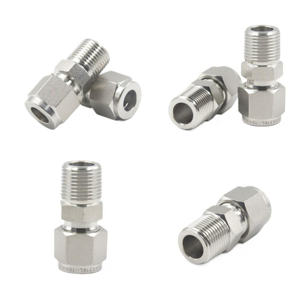 Union Compression Tube, connecteur raccord tuyau en acier inoxydable 316L