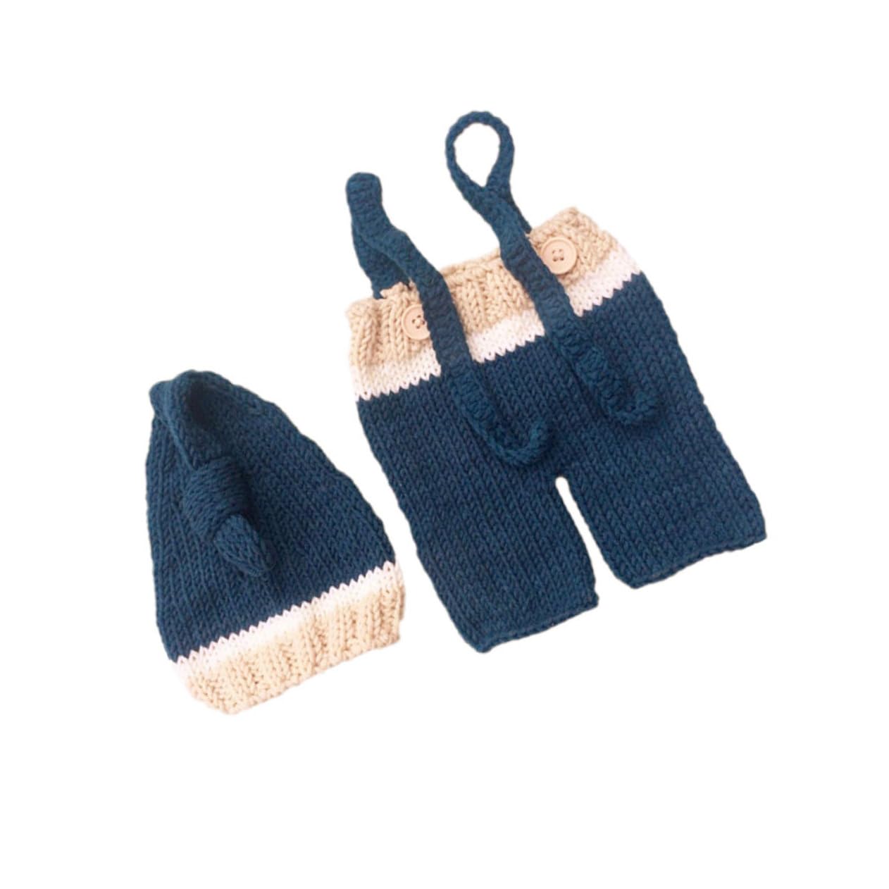 DOITOOL 3 Piezas De Accesorios para Fotos De Bebés Recién Nacidos Vestido De Punto Ropa para Bebés De 0 A 3 Meses.