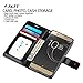 J&D Case Compatible for Xperia XA1 Ultra Case, [Wallet Stand] [Slim Fit] Heavy Duty Protective Shock Resistant Flip Cover Wallet Case for Sony Xperia XA1 Ultra Wallet Case - Black