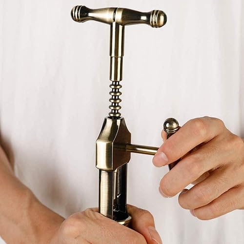 Miniatura 8 de Sacacorchos de vino, abrebotellas retro para camareros camareros sommeliers sacacorchos de vino de mano, sacacorchos de aleación de zinc,