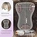 Hair Toppers for Women Real Human Hair Toppers with Bangs 4.5 * 3 Inch Upgrade Swiss Lace Base Human Toppers for Women with Thinning for Cover Gray Hair Roots（Ombre Light Brown with Blond Highlight）