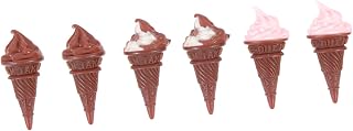 Totority 6 Pçs Casa De Bonecas Sorvete Mini Brinquedos Mini Boneca Mini Decoração Simulação De Comida Sobremesas Crianças Minúsculo Gelo Mini Decoração Da Casa Mini