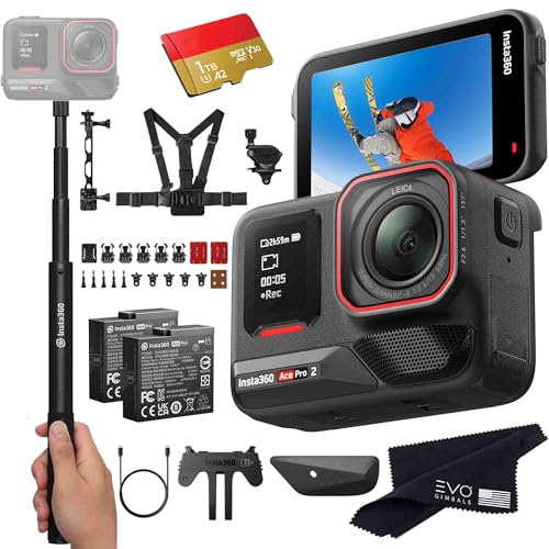 Insta360 Ace Pro 2 Snow Bundle- 8K Waterproof Action Camera Co-Engineered with Leica, Flagship 1/1.3
