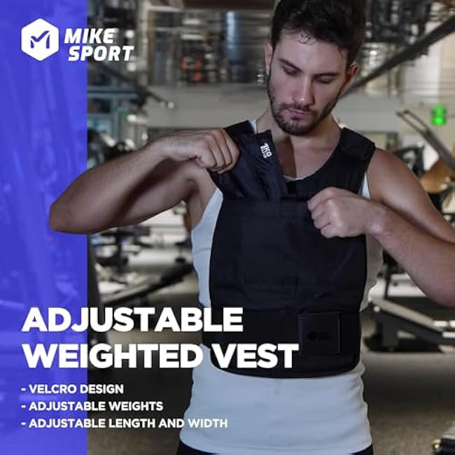 Adjustable Weighted Vest Men 13-22lbs Body Weight Vests Fast Adjust Weight Vest for Women Workouts Equipment for Strength Training Running (Adjustable 13~22LB)