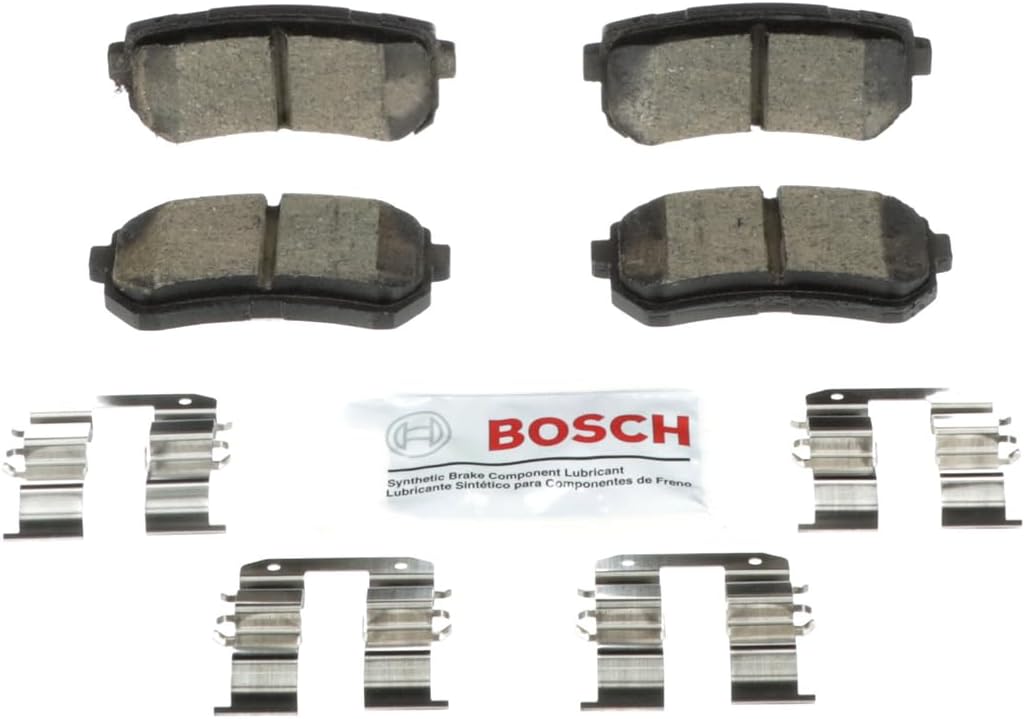 BOSCH BC1804 QuietCast Premium Ceramic Disc Brake Pad Set - Compatible with Select Hyundai Sonata; REAR