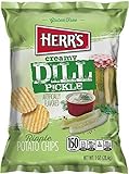 herrs Herr's Creamy Dill Pickle Potato Chips 1 Oz. (Pack of 12)