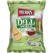 herrs Herrs - Creamy Dill Potato Chips, Pack of 7 bags 1 oz