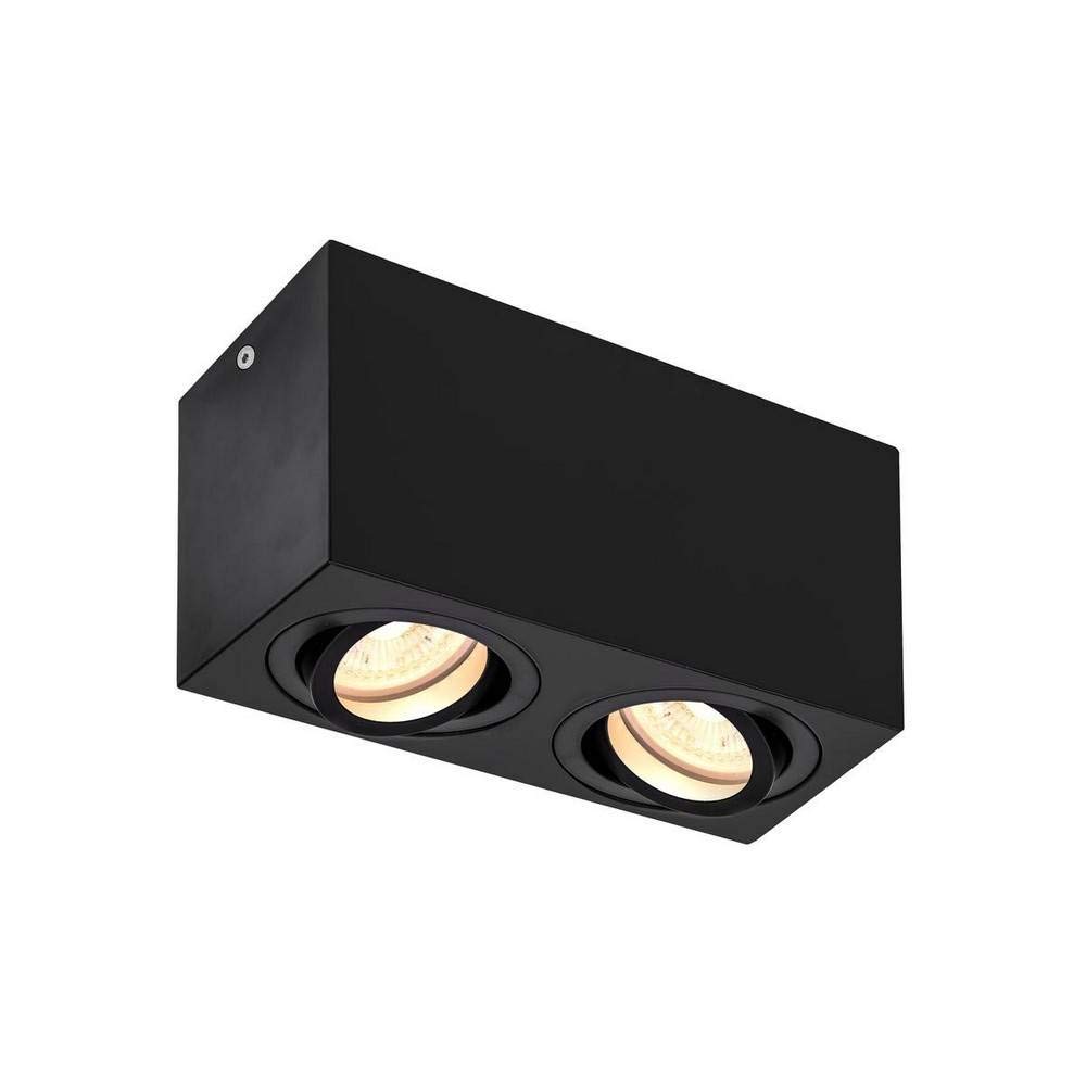 SLV QPAR51 Triledo Double, éclairage d'intérieur en aluminium Noir max 10 W 0 W