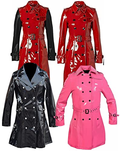 PVC Vinyl Women's Trench Coat