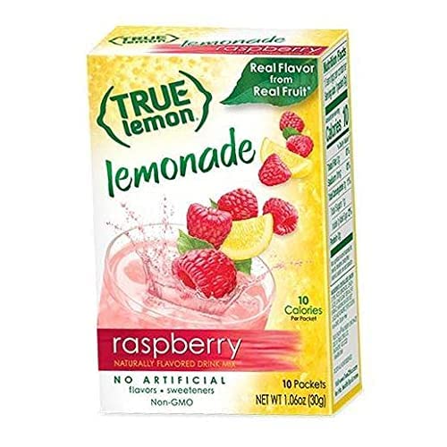 True Lemon Assorted Beverage Pack: (5boxes 10ct each) with 5 FREE BONUS Sticks of Lemonade! True Lemon Original Lemonade, True Peach Lemonade, True Black Cherry Limeade, True Mango Orange and True Raspberry Lemonade. Assorted True Lemonade Drink Mixes.