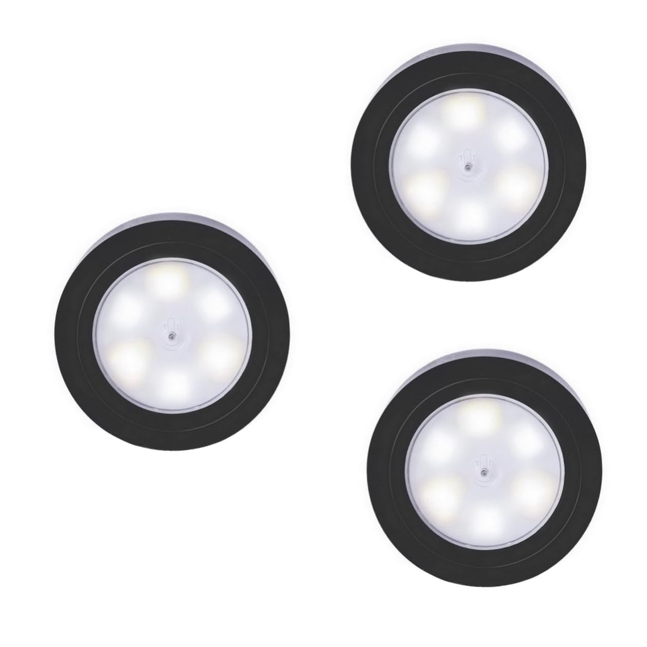 Gadpiparty 3pcs Led Lights Battery Operated Stick Lights Touch-Activated for Closet Cabinet Wireless No Glare