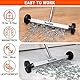Toolwiz Magnetischer Pick-Up-Kehrbesen, 38 cm 15 Zoll, robuster Magnet-Pick-Up-Rasenkehrer, Dachdeckerwerkzeuge, 10 Pfund schwere Gartenwerkzeuge mit Teleskophalter und Rädern zum Reinigen von Nägeln
