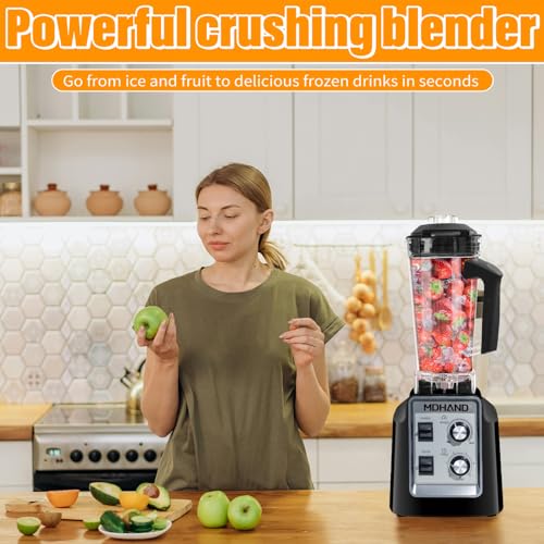 Mdhand New 2200W Smoothie Blender For Kitchen, Perfect For Smoothies, Shakes, Fruit Blends & More, 68Oz Bpa-Free Jar, Adjustable Speeds thumb #5