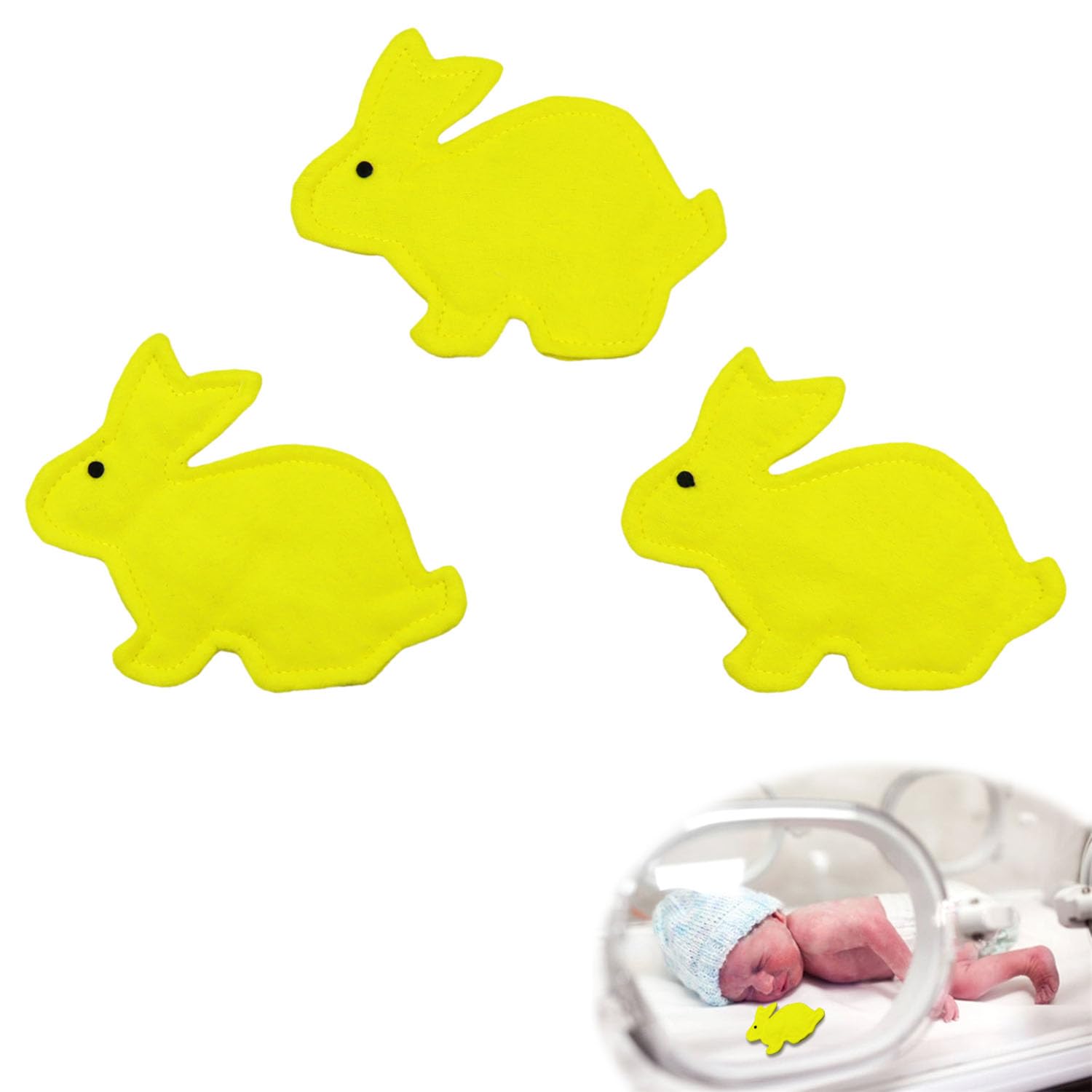 3 Pack Scent Bonding NICU Bonding Bunny for Infant or Preemie Scent Bonding for Babies Separated from Caregivers NICU Separation Anxiety NICU Gifts