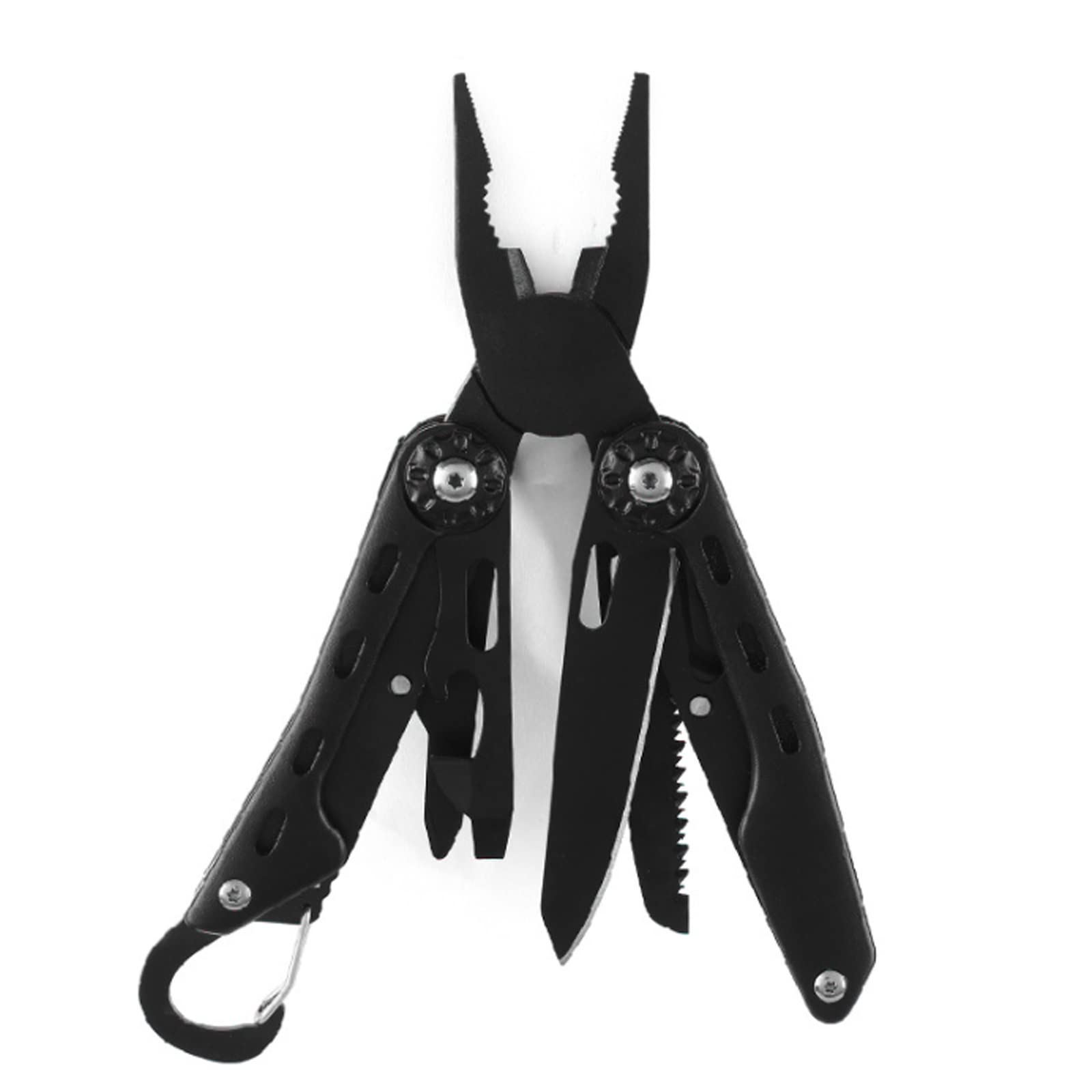 11 En 1 Multitools Multifonction Outil En Acier Inoxydable Couteau Pliant Pince Avec Sac En Tissu Oxford Pour Extérieur,Survie,Camping, Randonnée,Réparation Simple