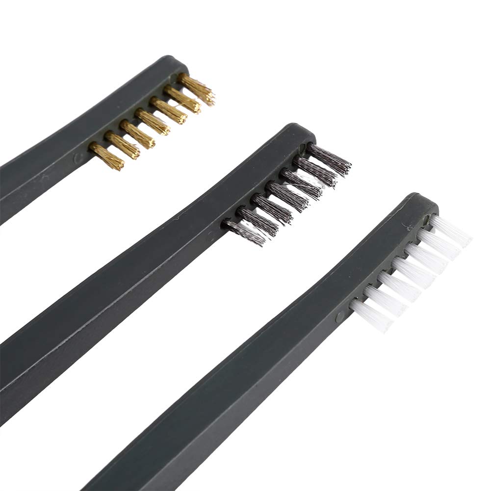 Juego de Cepillos de Doble Alambre Antideslizantes para Limpieza de Armas