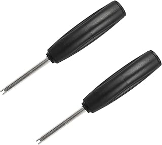 2PCS Tire Valve Core Torque Tool, Single Head Valve Core Removal Tool, Schrader Valve Core Remover Installer Tool to Avoid TPMS Damage, Auto Tire Repair Tool (2Pcs Valve Core Torque Tool)