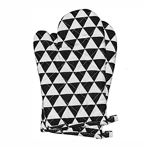 YSDS-JZ 2 Soportes de ollas Conjunto Guantes Horno Soporte cocción Guante Resistente al Calor mitchs Mitts Lienzo Antideslizante algodón para Silicona con