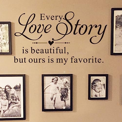 Love Story Wall Decals for Bedroom & Living Room