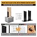 2 Pack 4 X 4 Post Base No Dig(Actual 3.5 X 3.5 Inch) Deck Post Brackets,Posts Base for Porch Railing 3-Step Installation,with Installation Tools