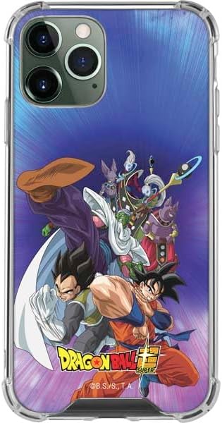 Skinit Clear Phone Case Compatible with iPhone 12 Pro Max - Officially Licensed Dragon Ball Super Goku Vegeta Super Ball Design
