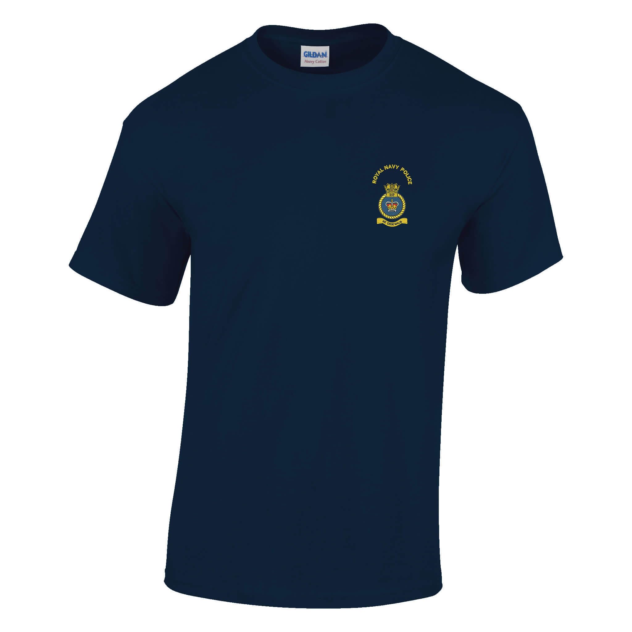 The Military Store Men's Navy Police Embroidered T-Shirt, 2X Large