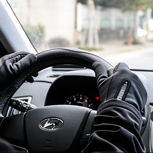 Hikenture Winter Cycling Gloves For Men And Women -Thermal Bike Gloves Full Finger(Black L) #TOP5