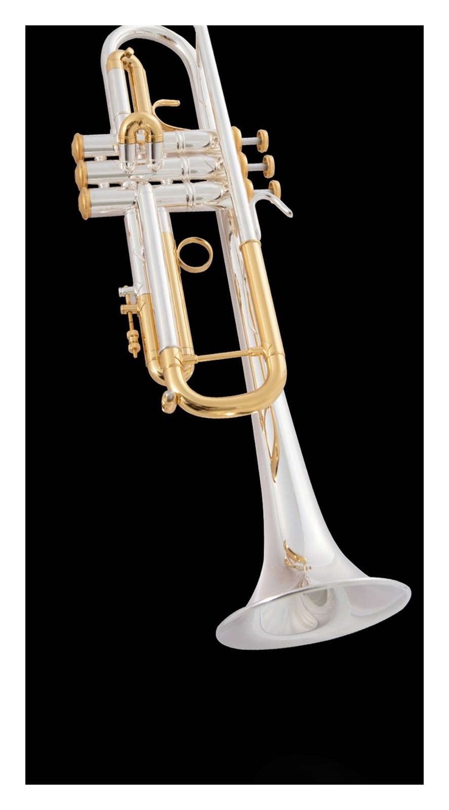 trąbka instrument Trąbka B Profesjonalny zespół do instrumentów dętych blaszanych posrebrzany w kolorze złotym