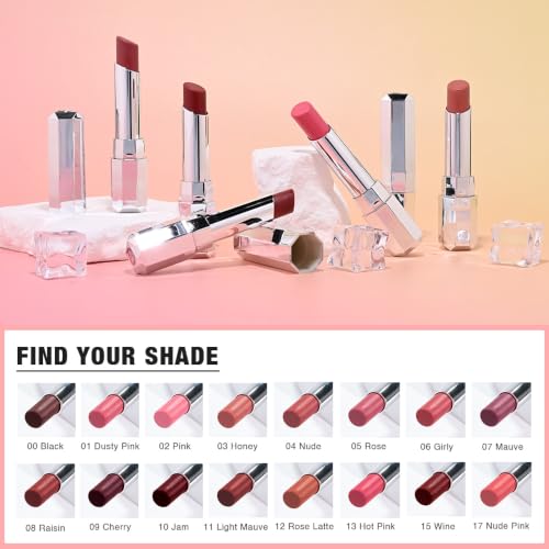 Image of evpct Hot Pink Honey Lipstick Tinted Lip Balm Oil Stick for Women, 13 | Sheer Lightweight, Moisturizing, Shine, Volumizing, Hydrating Nourishing Serum for Glossy Nourished Lips, Cruelty-Free Vegan