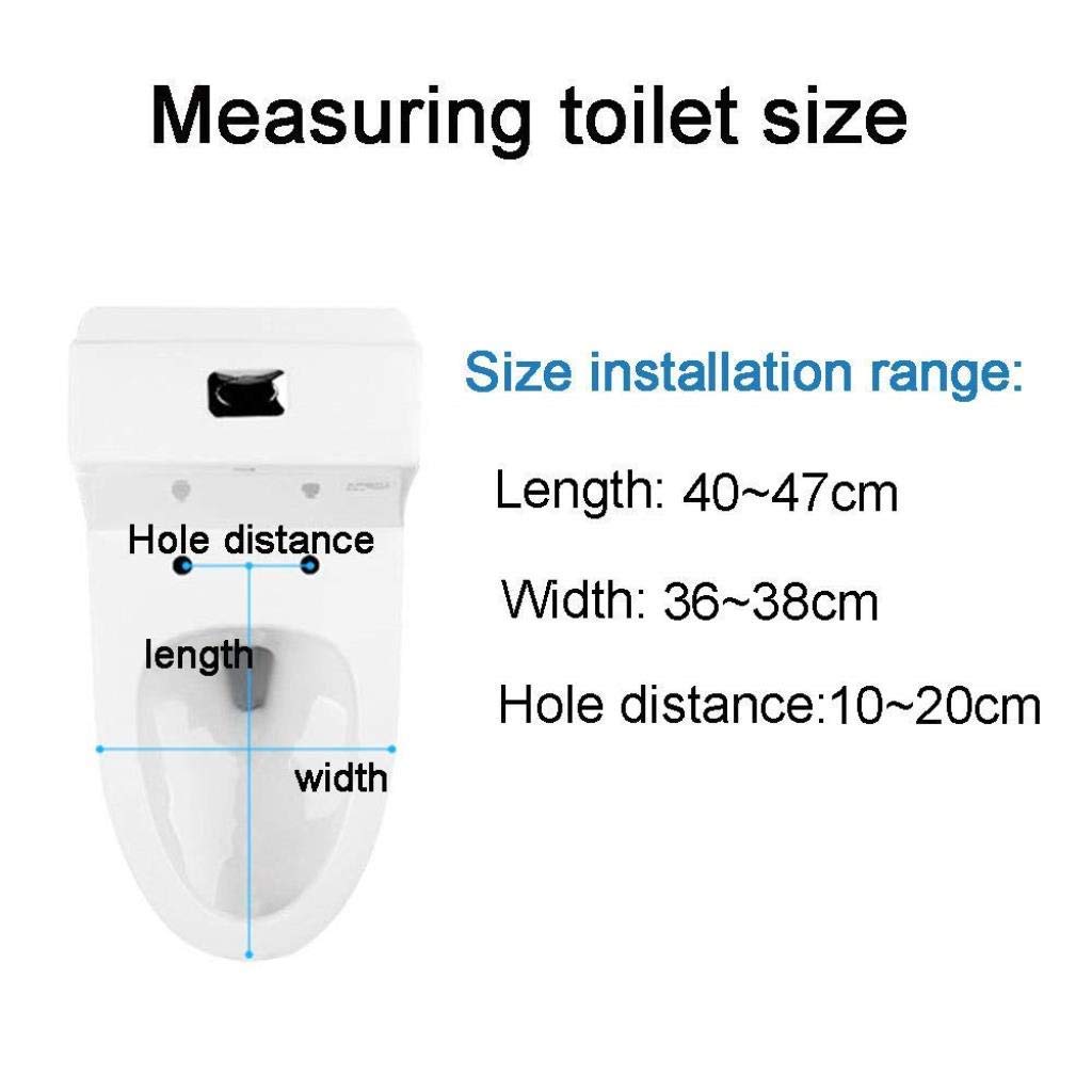 Toilettensitz aus Massivholz mit verstellbarem Scharnier - Schnellverschluss verdickter Badezimmerdeckel