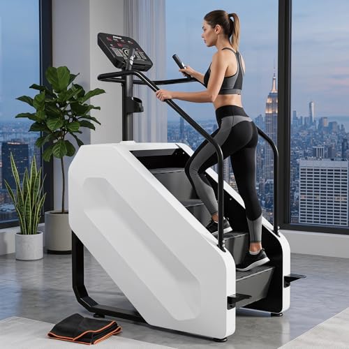 Image of Stairmaster Machine with Led Screen, Commercial Grade Stair Climber for Cardio Training, 15 Speed Levels Continuous Climbing Exercise Machine, 15-164 Steps Per Minute