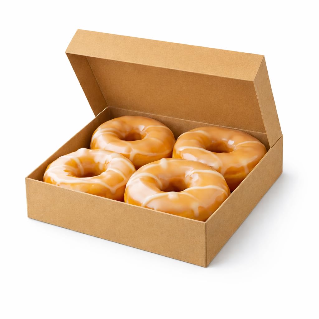 PacknWood - 50 Caja Pastelera Rectangular Kraft Cartón | 32,0x32,0 cm | Hostelería Catering, Desechable, Ecológico, Repostería Pastelería