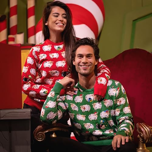 Jersey navideño cómodo y sin picores para niños y adultos JAP 6