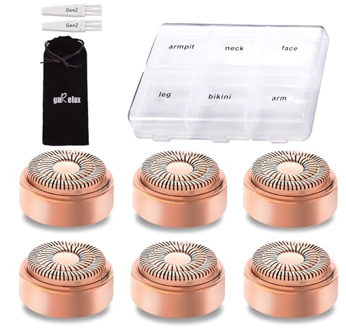 Replacement Heads for Flawless Hair Remover Gen 2, with Storage Box