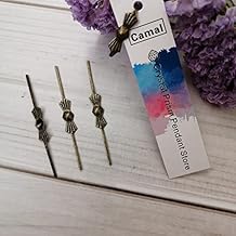100pcs 45mm Antique Retro Bronze Bowtie Pins Metal For Crystal Prism Bead Pendant Chandelier Lamp Hanger