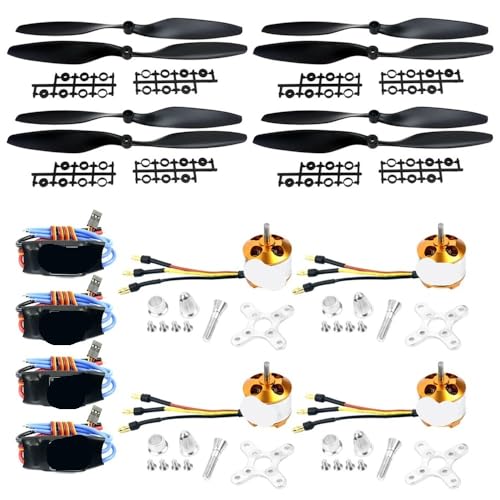 Kit moteur extérieur A2212 1000KV avec ESC 30A et hélices 1045 pour drone quadricoptère F450