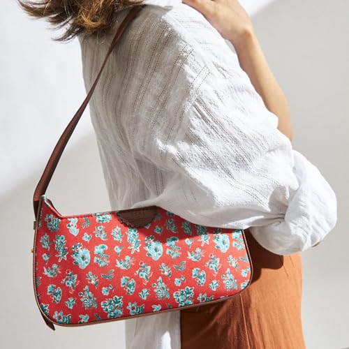 Image of TEAL BY CHUMBAK Women's Sling Bag |Shoulder Bag | Crossbody Bag | Printed canvas PU With Zipper closure and shoulder strap