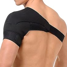 Adjustable Shoulder Brace Breathable Neoprene Shoulder Support for Protection from Rotate Pain Injury Recovery Sports Injury for Left Shoulder and Right Shoulder