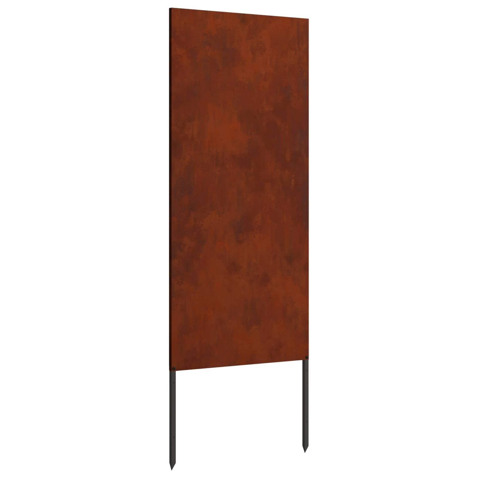 vidaXL Garten Sichtschutz-Leinwand Rostig 50 x 140 cm Wetterfeststahl, Garten und Terrasse, Rechteckig, Moderner Sichtschutz, Dekorative Einlagen, Außenscreen, Patio Akzent, Funktionale Trennwand