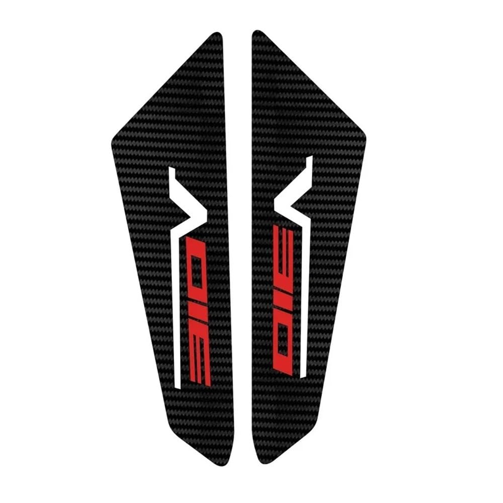 Autocollants de protection réservoir carbone moto ZT310R 310T poignées gaz