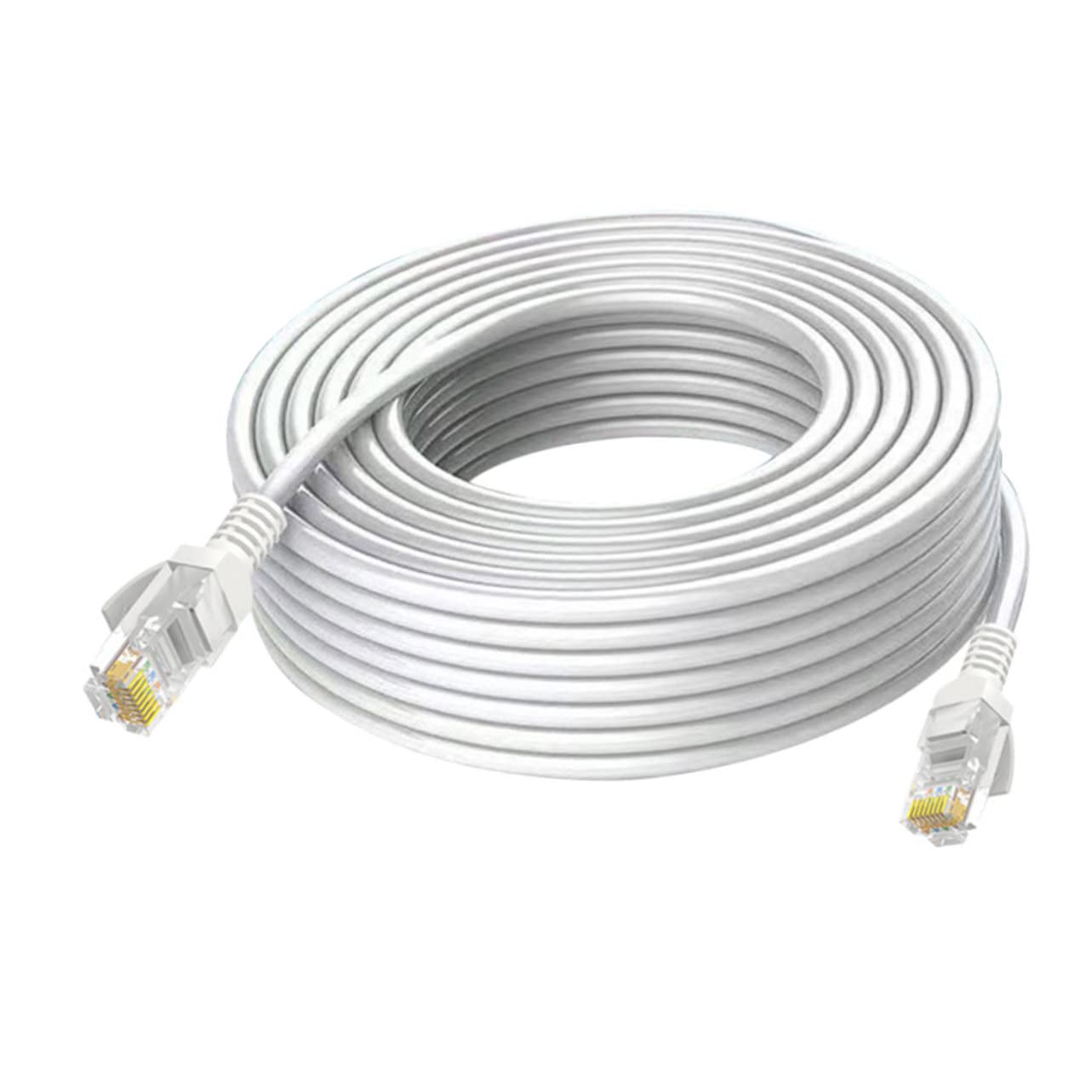 Cavo Cat5e Ethernet Bianco per Computer e Router, Rete