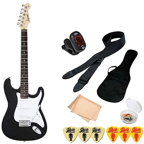 エレキギター 初心者セット 7点 Legend LST-Z BK ストラトキャスター タイプ